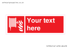 Custom Fire hose reel Sign